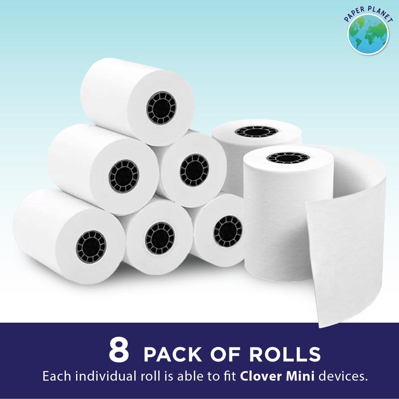 PaperPlanet Thermal Paper for Clover Mini by Paper Planet | C200, C300, C301, C302, C305 | 8 Rolls - Image 2